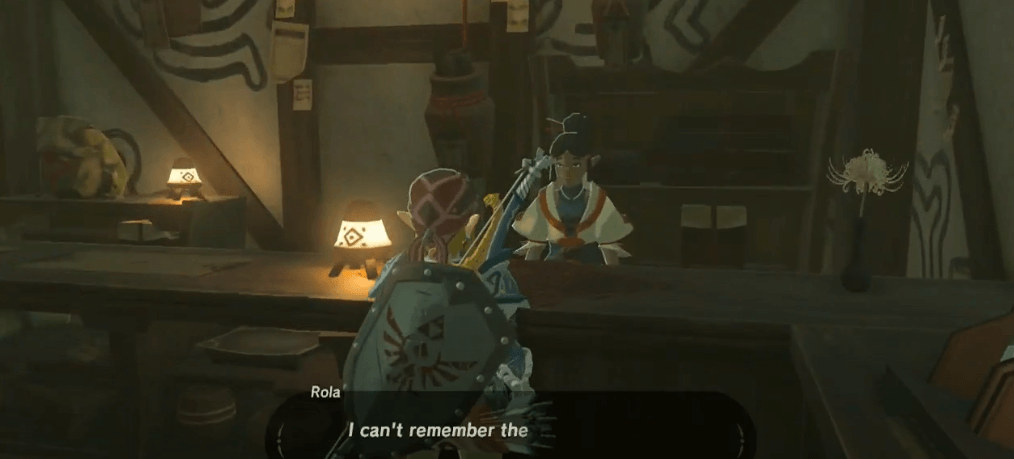 Cena da quest Arrows of Burning Heat em Zelda Breath of the Wild